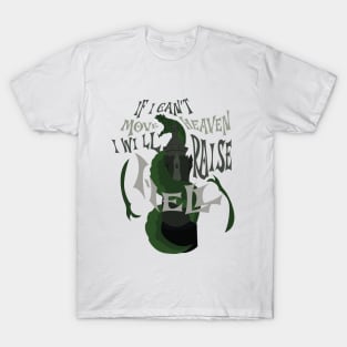 Dark broken castle with a serpent T-Shirt